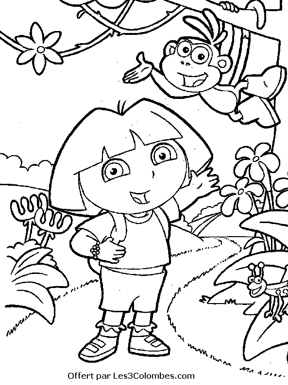 Página para colorir: Dora a Aventureira (desenhos animados) #29806 - Páginas para Colorir Imprimíveis Gratuitamente