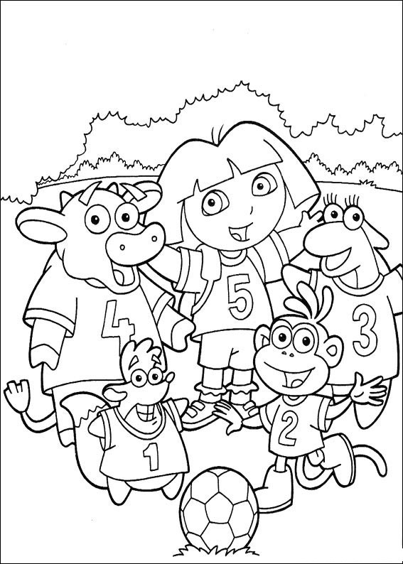 Página para colorir: Dora a Aventureira (desenhos animados) #29809 - Páginas para Colorir Imprimíveis Gratuitamente