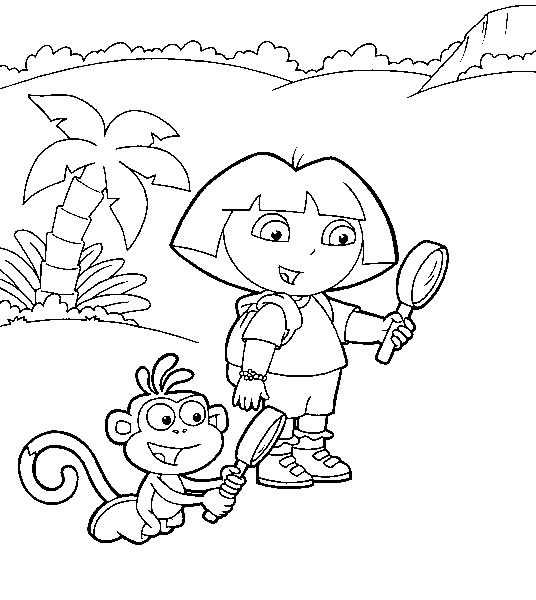 Página para colorir: Dora a Aventureira (desenhos animados) #29833 - Páginas para Colorir Imprimíveis Gratuitamente