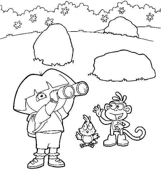 Página para colorir: Dora a Aventureira (desenhos animados) #29870 - Páginas para Colorir Imprimíveis Gratuitamente