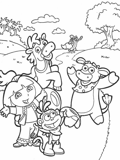 Página para colorir: Dora a Aventureira (desenhos animados) #29907 - Páginas para Colorir Imprimíveis Gratuitamente