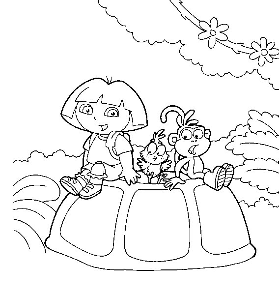 Página para colorir: Dora a Aventureira (desenhos animados) #29914 - Páginas para Colorir Imprimíveis Gratuitamente