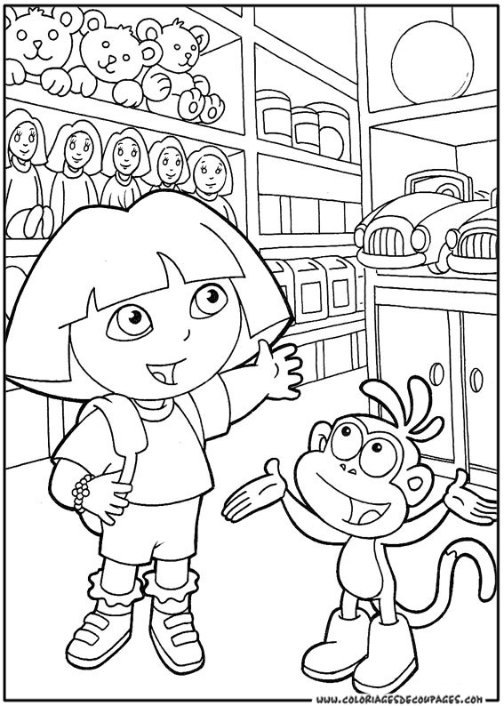 Página para colorir: Dora a Aventureira (desenhos animados) #29915 - Páginas para Colorir Imprimíveis Gratuitamente