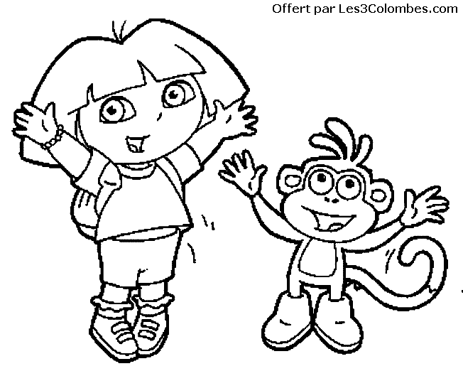 Página para colorir: Dora a Aventureira (desenhos animados) #29924 - Páginas para Colorir Imprimíveis Gratuitamente