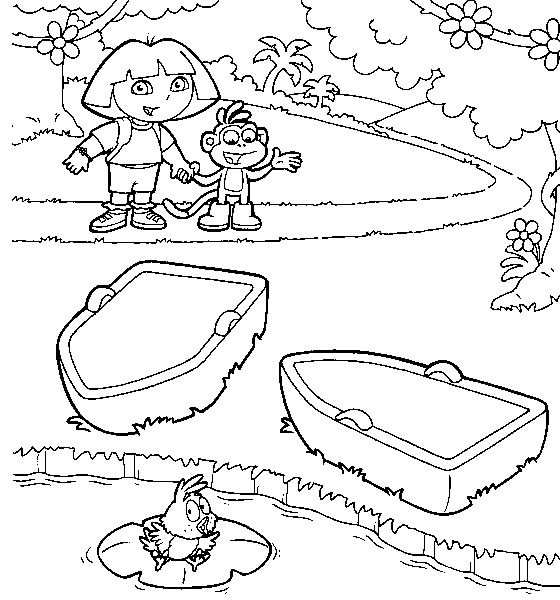 Página para colorir: Dora a Aventureira (desenhos animados) #29938 - Páginas para Colorir Imprimíveis Gratuitamente