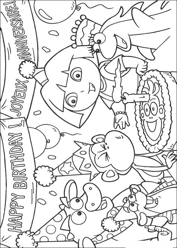 Página para colorir: Dora a Aventureira (desenhos animados) #29959 - Páginas para Colorir Imprimíveis Gratuitamente