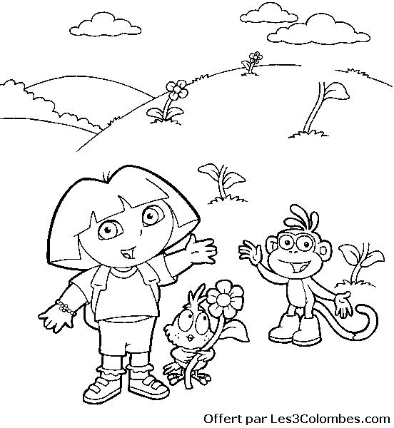 Página para colorir: Dora a Aventureira (desenhos animados) #30005 - Páginas para Colorir Imprimíveis Gratuitamente