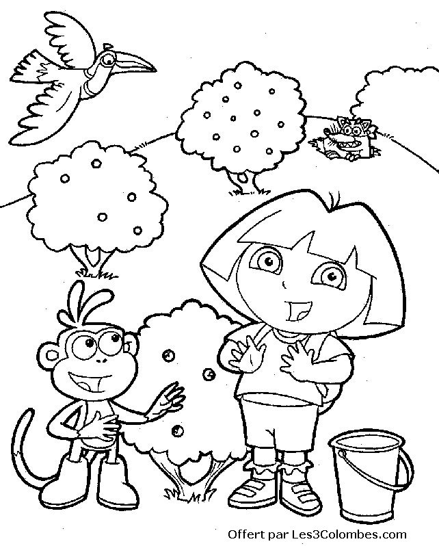 Página para colorir: Dora a Aventureira (desenhos animados) #30018 - Páginas para Colorir Imprimíveis Gratuitamente