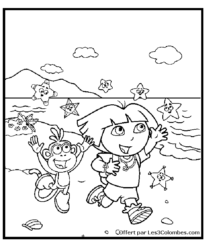 Página para colorir: Dora a Aventureira (desenhos animados) #30039 - Páginas para Colorir Imprimíveis Gratuitamente