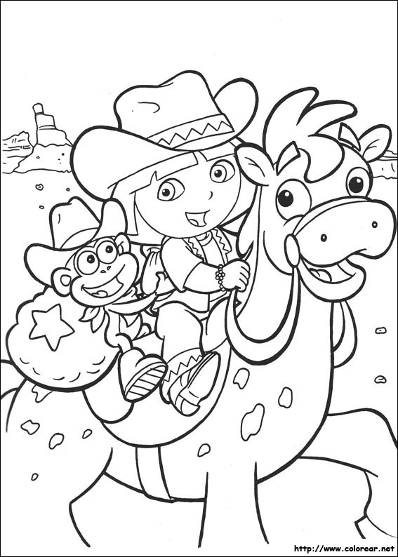 Página para colorir: Dora a Aventureira (desenhos animados) #30048 - Páginas para Colorir Imprimíveis Gratuitamente