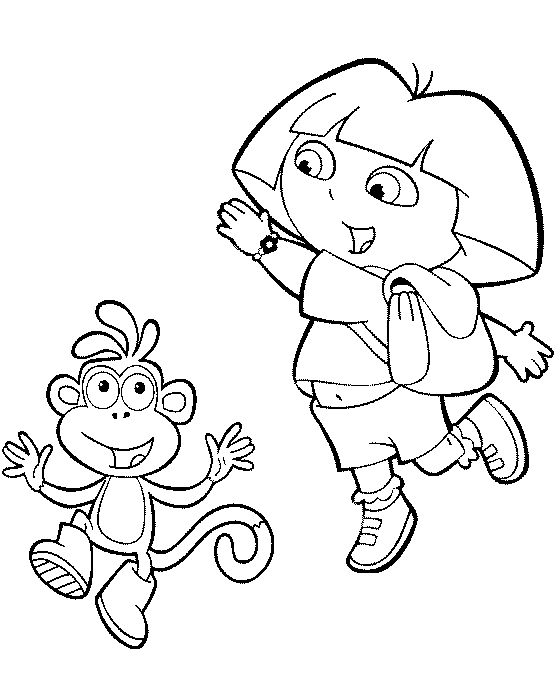 Página para colorir: Dora a Aventureira (desenhos animados) #30061 - Páginas para Colorir Imprimíveis Gratuitamente