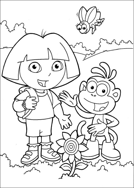 Página para colorir: Dora a Aventureira (desenhos animados) #30064 - Páginas para Colorir Imprimíveis Gratuitamente