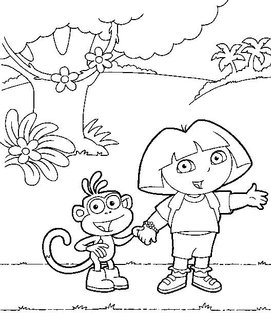 Página para colorir: Dora a Aventureira (desenhos animados) #30100 - Páginas para Colorir Imprimíveis Gratuitamente