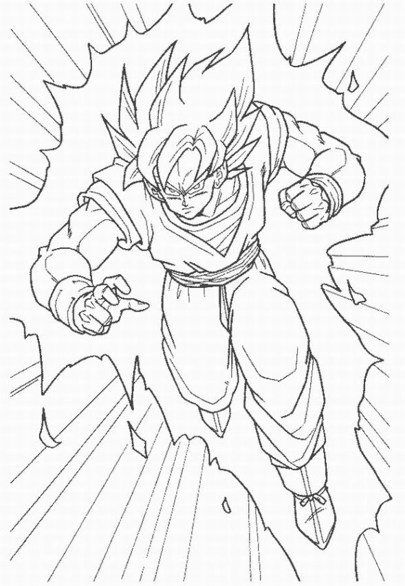 Página para colorir: Dragon Ball Z (desenhos animados) #38471 - Páginas para Colorir Imprimíveis Gratuitamente