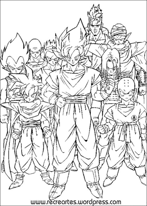 Página para colorir: Dragon Ball Z (desenhos animados) #38477 - Páginas para Colorir Imprimíveis Gratuitamente