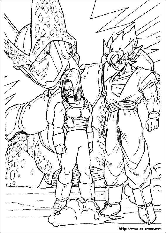 Página para colorir: Dragon Ball Z (desenhos animados) #38483 - Páginas para Colorir Imprimíveis Gratuitamente