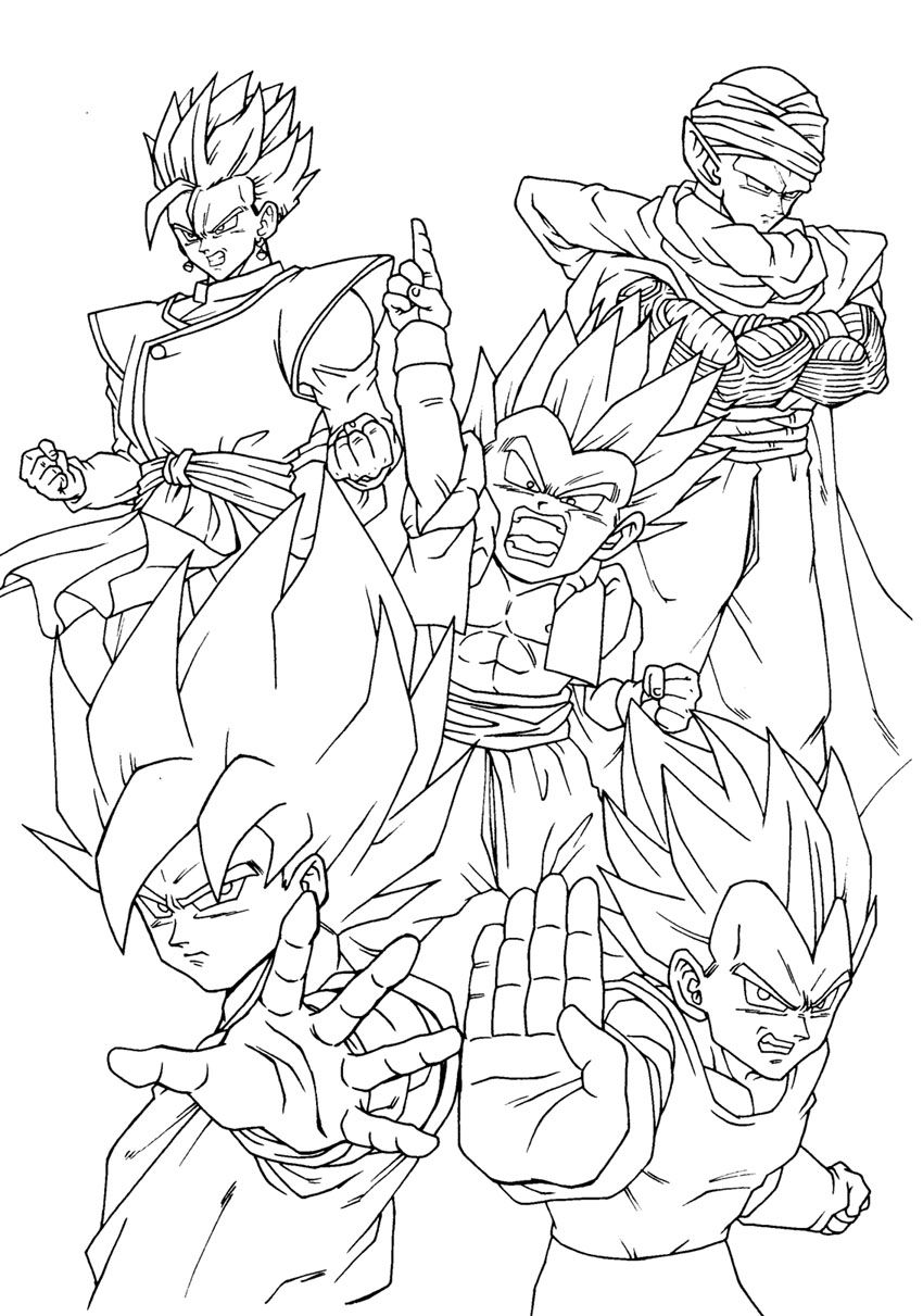 Página para colorir: Dragon Ball Z (desenhos animados) #38486 - Páginas para Colorir Imprimíveis Gratuitamente
