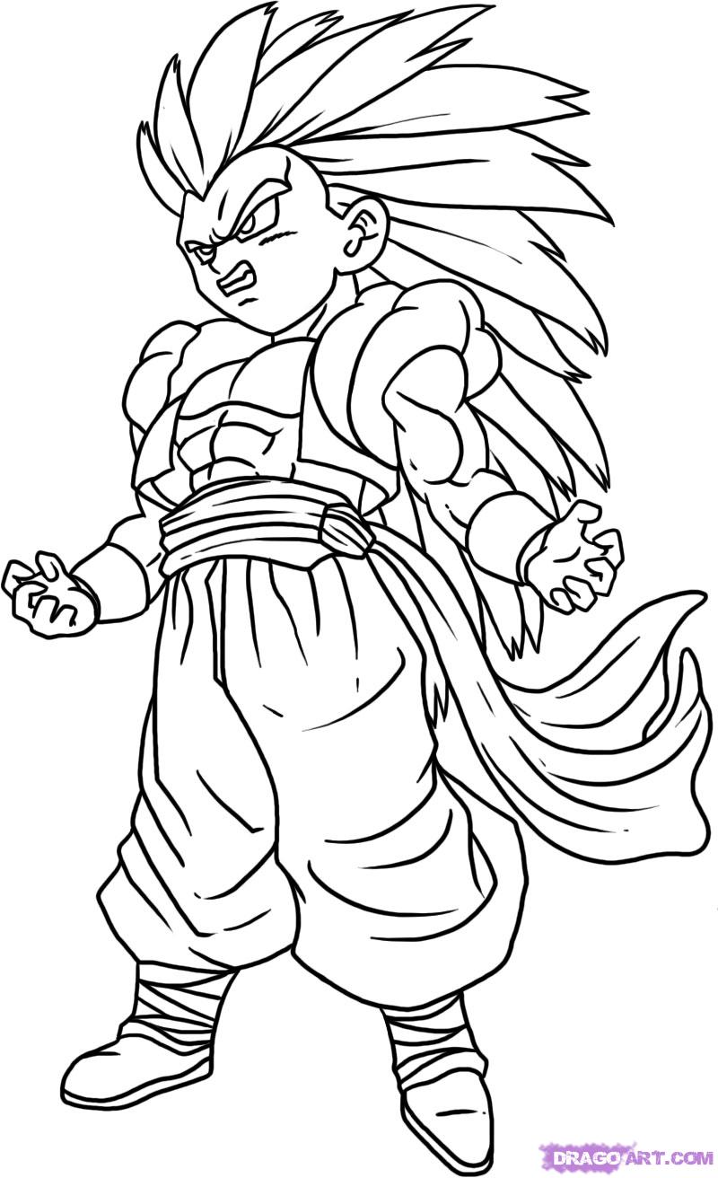 Página para colorir: Dragon Ball Z (desenhos animados) #38515 - Páginas para Colorir Imprimíveis Gratuitamente