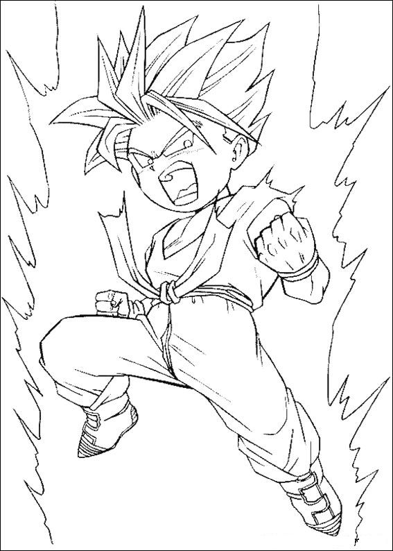 Página para colorir: Dragon Ball Z (desenhos animados) #38567 - Páginas para Colorir Imprimíveis Gratuitamente