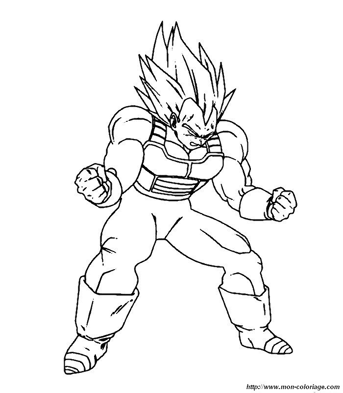 Desenhos Para Colorir :: Dragon Ball Z, GT e AF