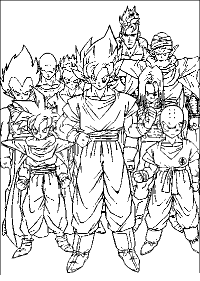 Página para colorir: Dragon Ball Z (desenhos animados) #38617 - Páginas para Colorir Imprimíveis Gratuitamente