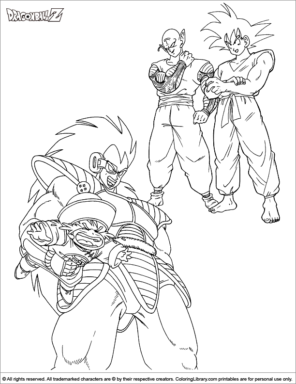 Página para colorir: Dragon Ball Z (desenhos animados) #38656 - Páginas para Colorir Imprimíveis Gratuitamente