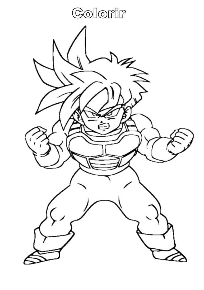 Página para colorir: Dragon Ball Z (desenhos animados) #38673 - Páginas para Colorir Imprimíveis Gratuitamente