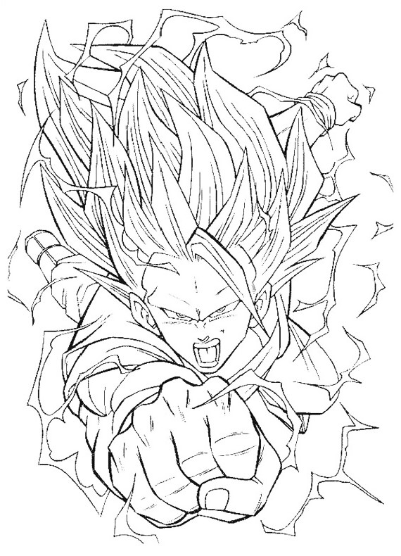 Página Dragon Ball Z #38713 (desenhos animados) para colorir – Páginas para  Colorir Imprimíveis