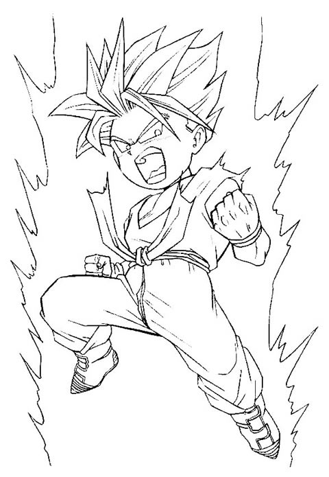 Página para colorir: Dragon Ball Z (desenhos animados) #38761 - Páginas para Colorir Imprimíveis Gratuitamente