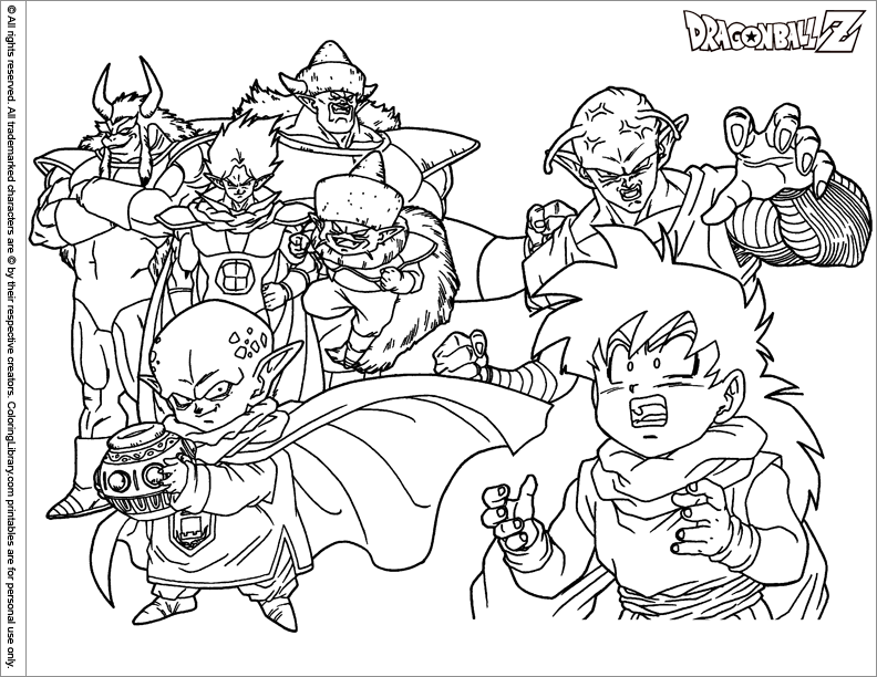 Página para colorir: Dragon Ball Z (desenhos animados) #38763 - Páginas para Colorir Imprimíveis Gratuitamente