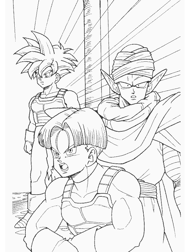 Página para colorir: Dragon Ball Z (desenhos animados) #38765 - Páginas para Colorir Imprimíveis Gratuitamente