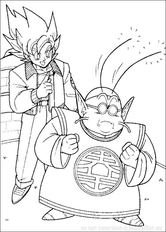 Página para colorir: Dragon Ball Z (desenhos animados) #38830 - Páginas para Colorir Imprimíveis Gratuitamente