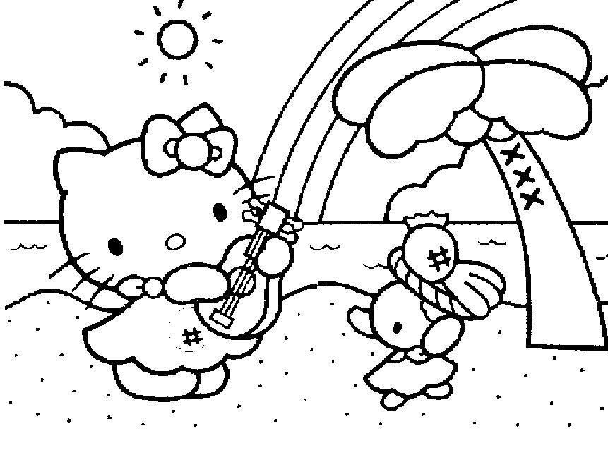 Página para colorir: ei gatinha (desenhos animados) #36746 - Páginas para Colorir Imprimíveis Gratuitamente