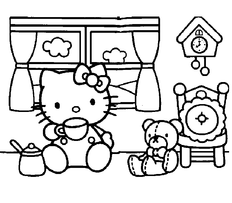 Página para colorir: ei gatinha (desenhos animados) #36834 - Páginas para Colorir Imprimíveis Gratuitamente