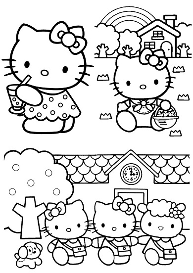 Página para colorir: ei gatinha (desenhos animados) #36877 - Páginas para Colorir Imprimíveis Gratuitamente