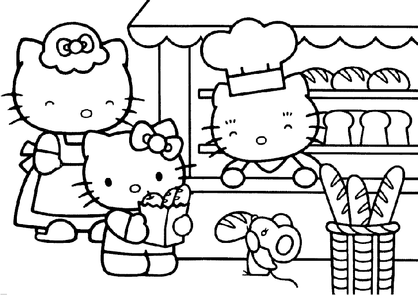 Página para colorir: ei gatinha (desenhos animados) #36945 - Páginas para Colorir Imprimíveis Gratuitamente