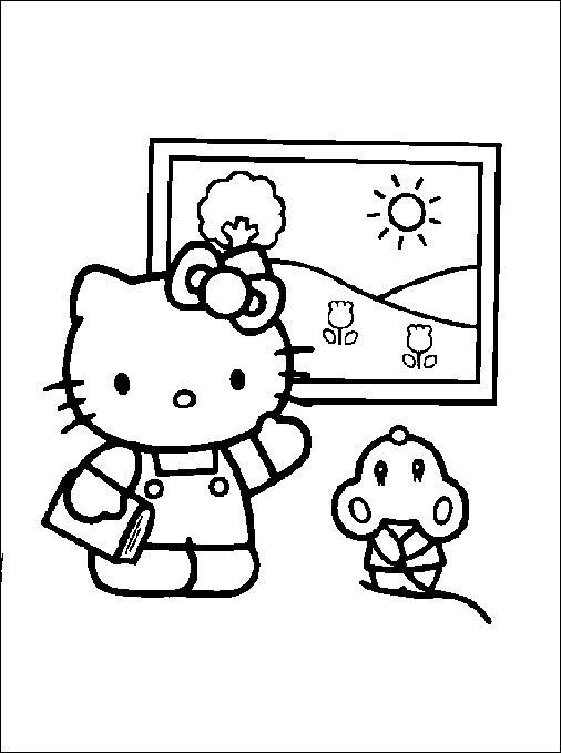 Página para colorir: ei gatinha (desenhos animados) #36970 - Páginas para Colorir Imprimíveis Gratuitamente