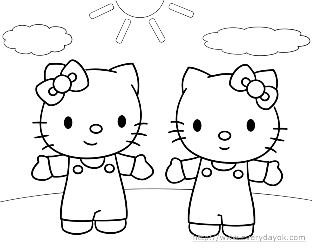 Página para colorir: ei gatinha (desenhos animados) #37010 - Páginas para Colorir Imprimíveis Gratuitamente