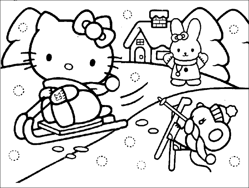 Página para colorir: ei gatinha (desenhos animados) #37019 - Páginas para Colorir Imprimíveis Gratuitamente