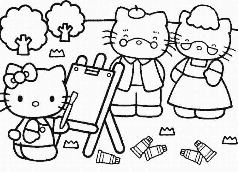 Página para colorir: ei gatinha (desenhos animados) #37083 - Páginas para Colorir Imprimíveis Gratuitamente