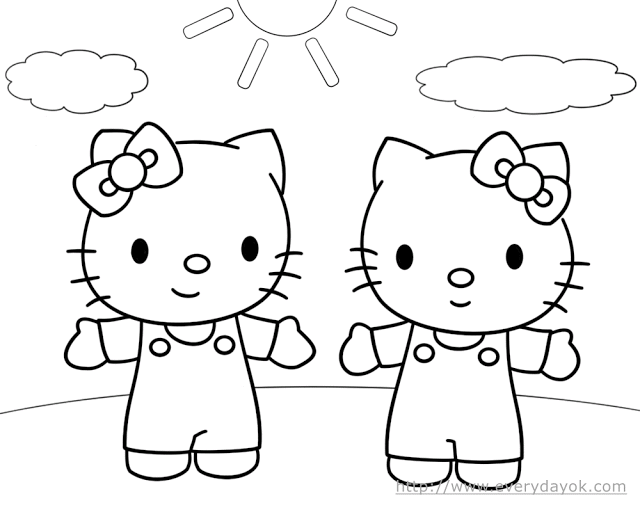 Página para colorir: ei gatinha (desenhos animados) #37108 - Páginas para Colorir Imprimíveis Gratuitamente