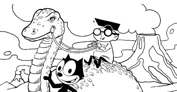 Página para colorir: Felix o gato (desenhos animados) #47853 - Páginas para Colorir Imprimíveis Gratuitamente