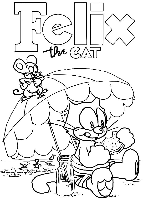 Página para colorir: Felix o gato (desenhos animados) #47862 - Páginas para Colorir Imprimíveis Gratuitamente