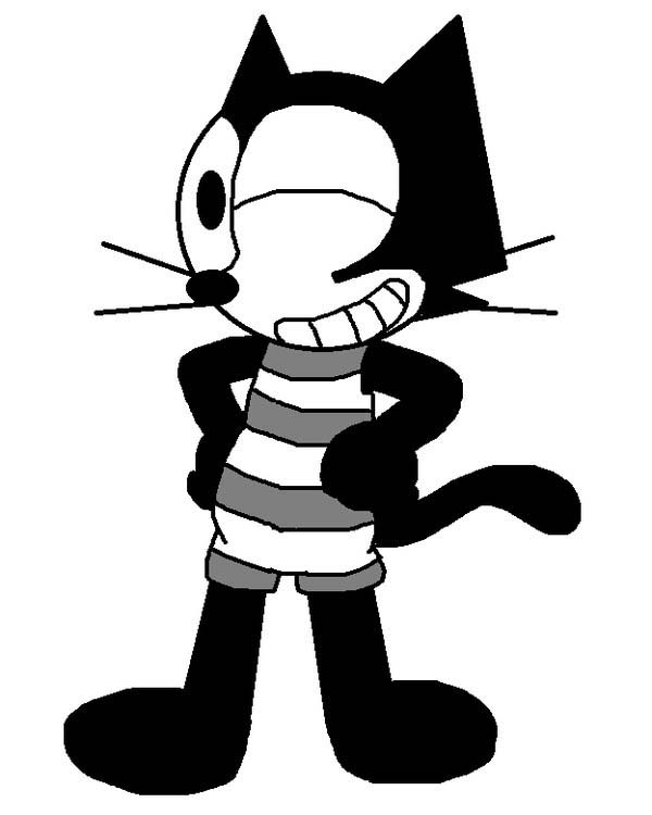 Página para colorir: Felix o gato (desenhos animados) #47875 - Páginas para Colorir Imprimíveis Gratuitamente
