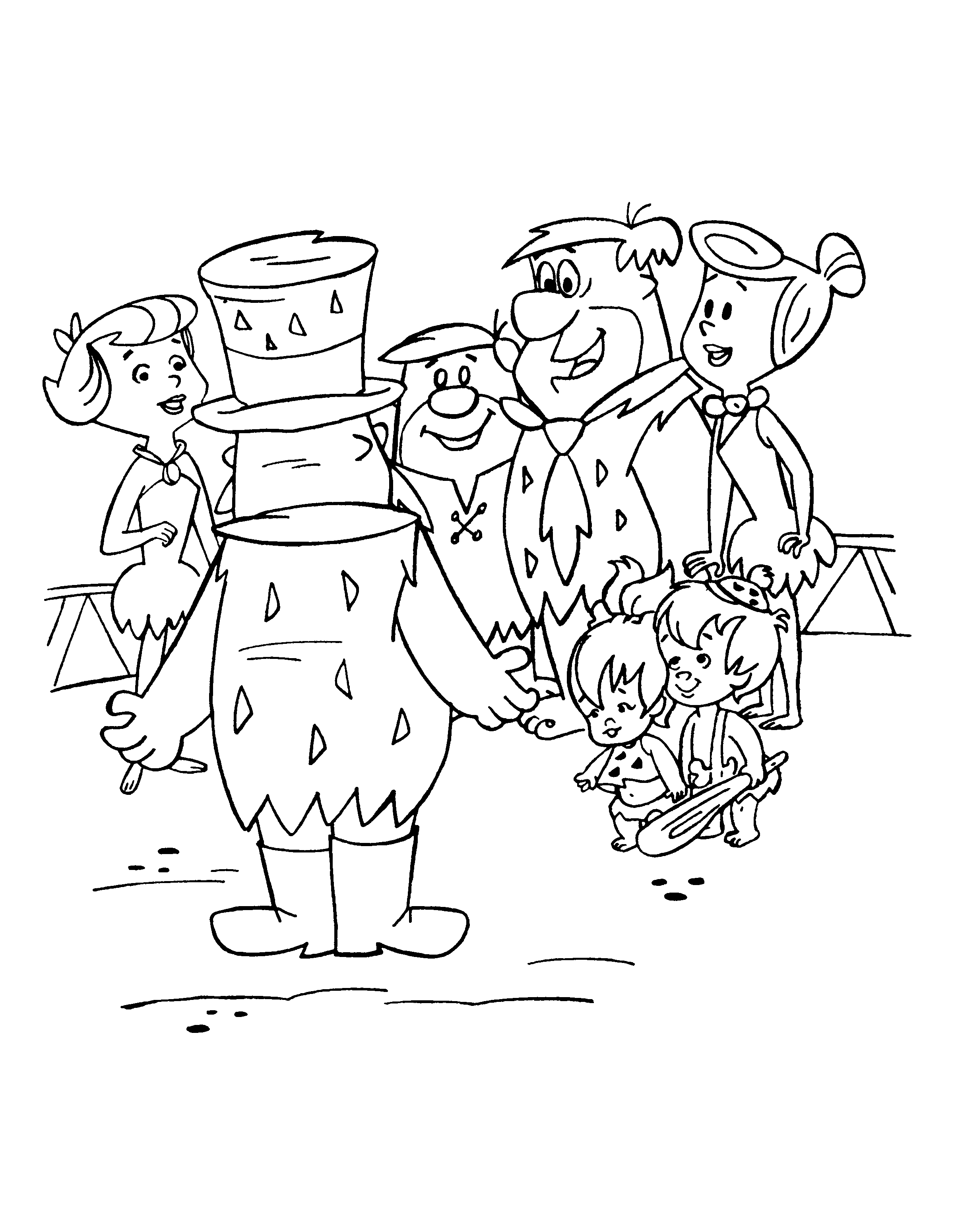 Página para colorir: Flintstones (desenhos animados) #29556 - Páginas para Colorir Imprimíveis Gratuitamente