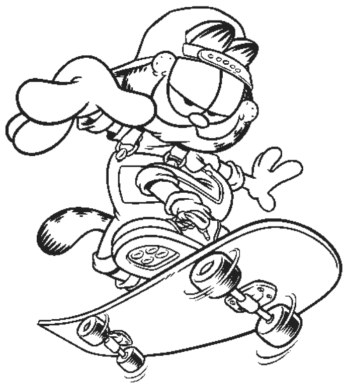 Página para colorir: Garfield (desenhos animados) #26109 - Páginas para Colorir Imprimíveis Gratuitamente
