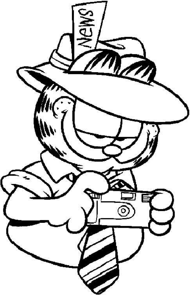 Página para colorir: Garfield (desenhos animados) #26118 - Páginas para Colorir Imprimíveis Gratuitamente