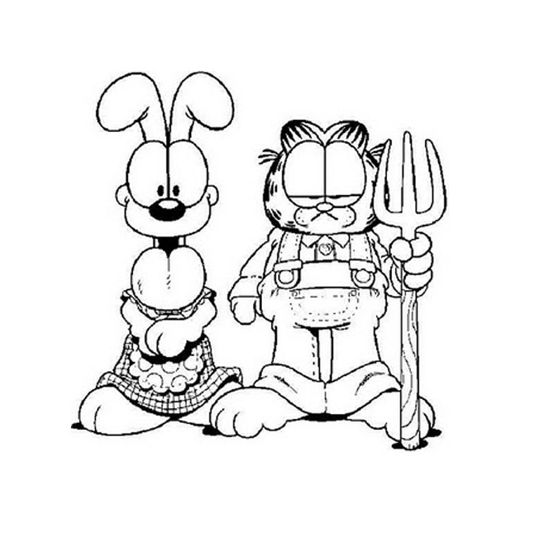 Página para colorir: Garfield (desenhos animados) #26124 - Páginas para Colorir Imprimíveis Gratuitamente