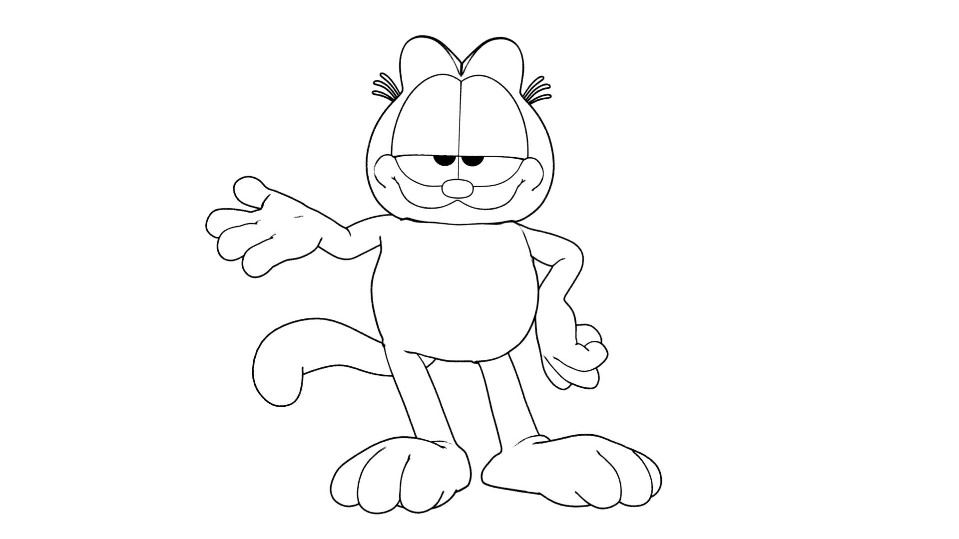 Página para colorir: Garfield (desenhos animados) #26126 - Páginas para Colorir Imprimíveis Gratuitamente