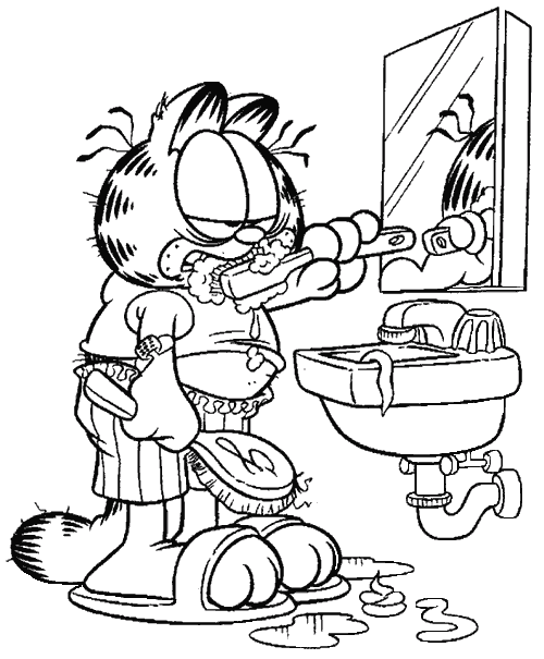 Página para colorir: Garfield (desenhos animados) #26155 - Páginas para Colorir Imprimíveis Gratuitamente
